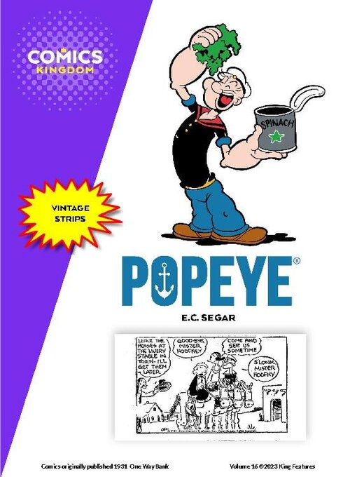 Title details for Popeye by Hearst Holdings Inc., King Features Syndicate Division - Available